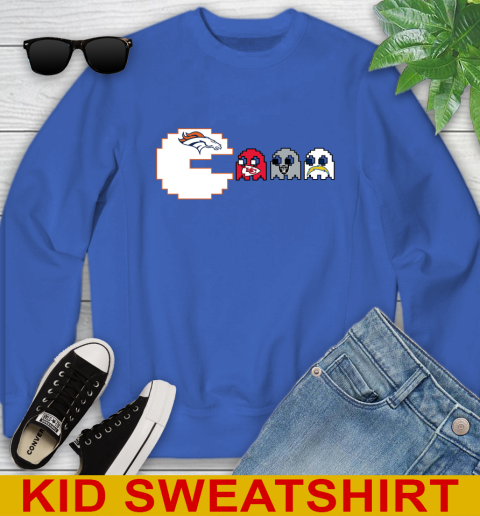 Denver Broncos NFL Football Pac Man Champion Youth Sweatshirt 7