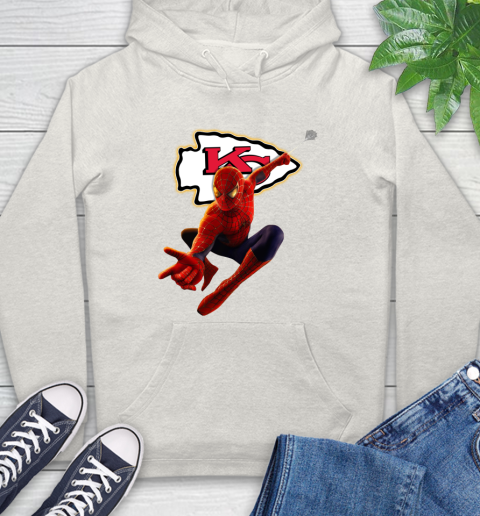 NFL Spider Man Avengers Endgame Football Kansas City Chiefs Hoodie 12