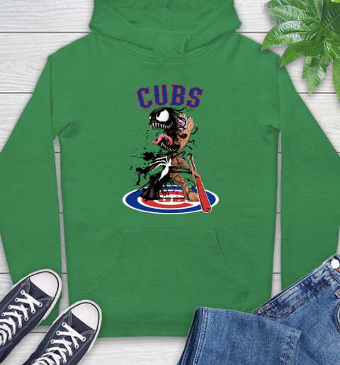 MLB Chicago Cubs Baseball Venom Groot Guardians Of The Galaxy Hoodie 8