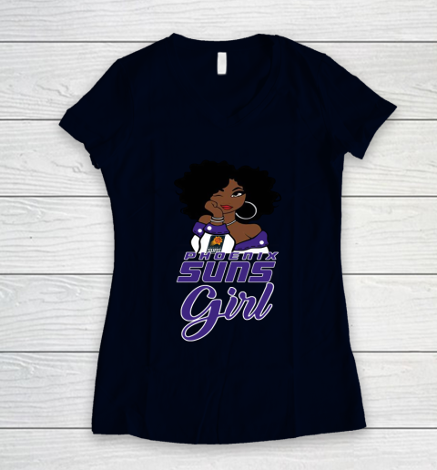 Phoenix Suns Girl NBA Women's V-Neck T-Shirt 3