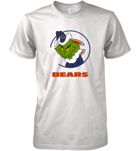 I Hate People But I Love My Chicago Bears Grinch NFL Premium Men's T-Shirt