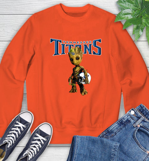 Tennessee Titans NFL Football Groot Marvel Guardians Of The Galaxy Sweatshirt 4