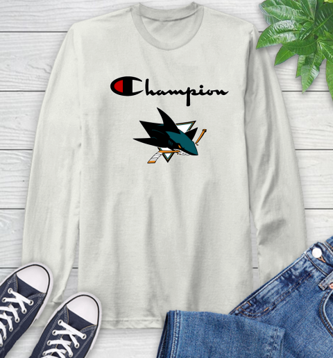 NHL Hockey San Jose Sharks Champion Shirt Long Sleeve T-Shirt 11
