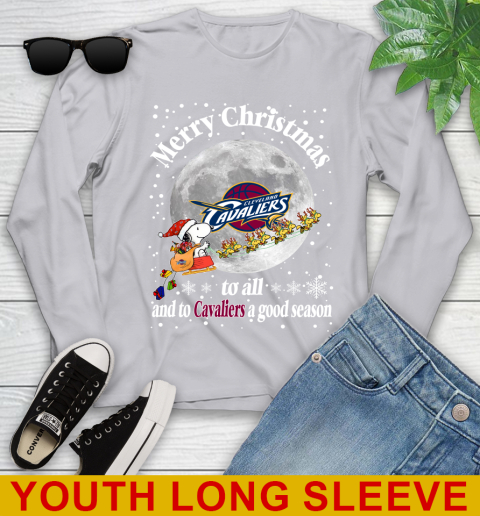 Cleveland Cavaliers Merry Christmas To All And To Cavaliers A Good Season NBA Basketball Sports Youth Long Sleeve 5