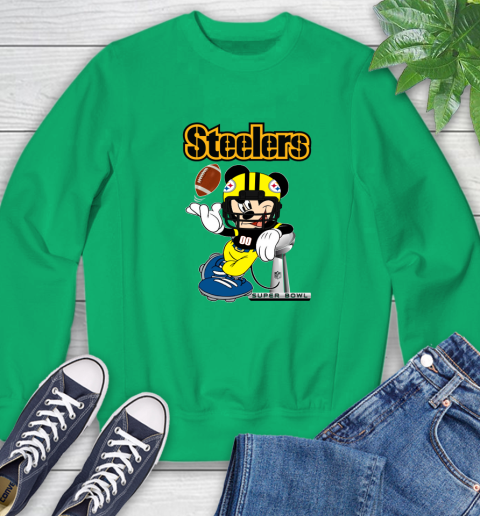 NFL Pittsburgh Steelers Mickey Mouse Disney Super Bowl Football T Shirt Sweatshirt 18