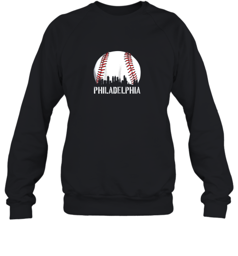 Philadelphia Baseball Philly Downtown Skyline Sweatshirt