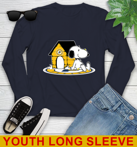 NBA Basketball Indiana Pacers Snoopy The Peanuts Movie Shirt Youth Long Sleeve 3