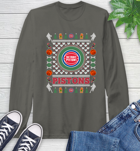 Detroit Pistons Merry Christmas NBA Basketball Loyal Fan Ugly Shirt 64