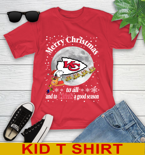 Kansas City Chiefs Merry Christmas To All And To Chiefs A Good Season NFL Football Sports Youth T-Shirt 11