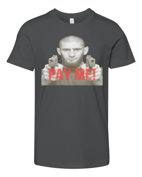 Khamzat Chimaev Gun Pay Me Premium Premium Youth T-shirt