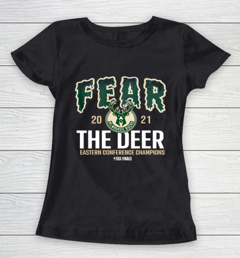 Fear Deer Milwaukee Basketball Bucks Finals 2021 Championship Women's T-Shirt