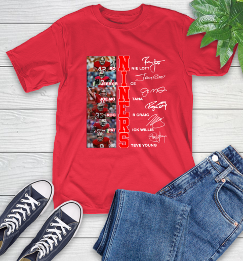 Niners Player Name And Signature San Francisco 49ers Shirts 12