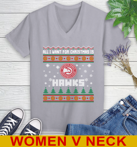 NBA All I Want For Christmas Is Atlanta Hawks Basketball Sports 76
