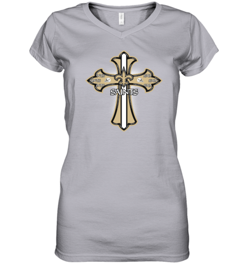 NFL Green Crusader Cross New Orleans Saints T-Shirt - Rookbrand