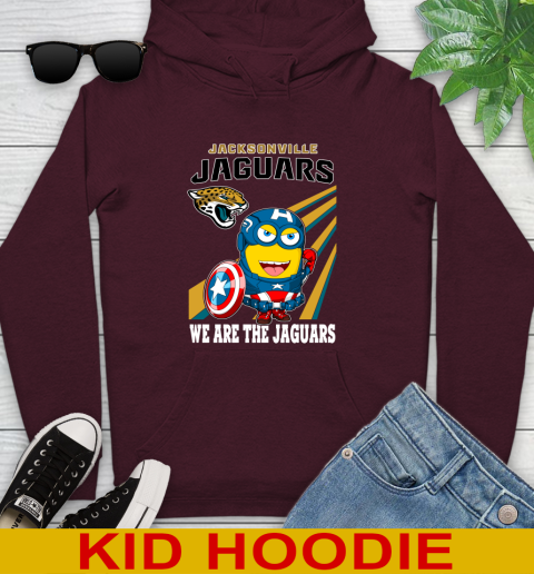 NFL Football Jacksonville Jaguars Captain America Marvel Avengers Minion Shirt Youth Hoodie 7