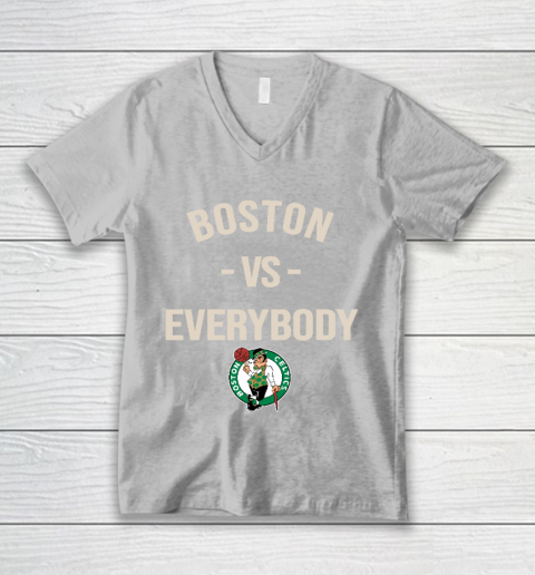 Boston Celtics Vs Everybody V-Neck T-Shirt 3