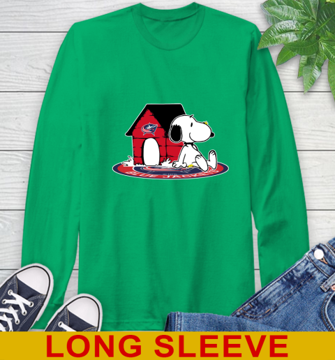 NHL Hockey Columbus Blue Jackets Snoopy The Peanuts Movie Shirt Long Sleeve T-Shirt 7