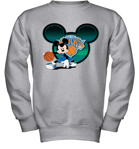 Gildan New York Knicks Logo Pullover Hoodie Ash 2XL