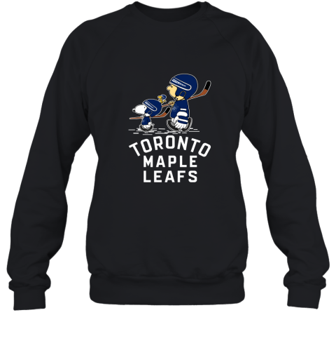 Let's Play Toronto Maples Leafs Ice Hockey Snoopy NHL Sweatshirt