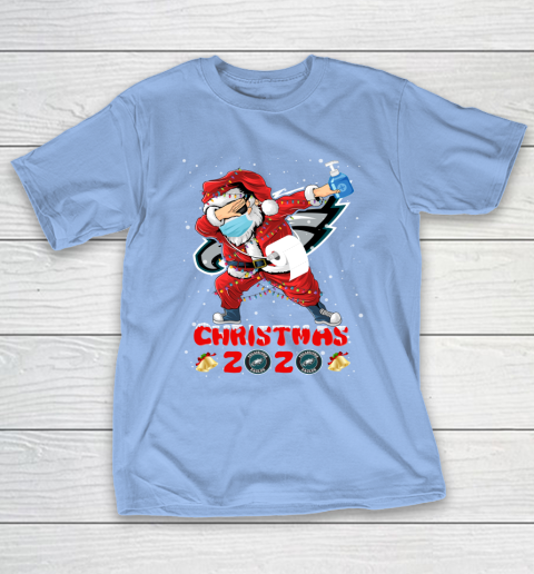 Philadelphia Eagles Funny Santa Claus Dabbing Christmas 2020 NFL T-Shirt 10