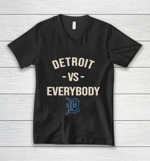 Detroit Tigers Vs Everybody V-Neck T-Shirt