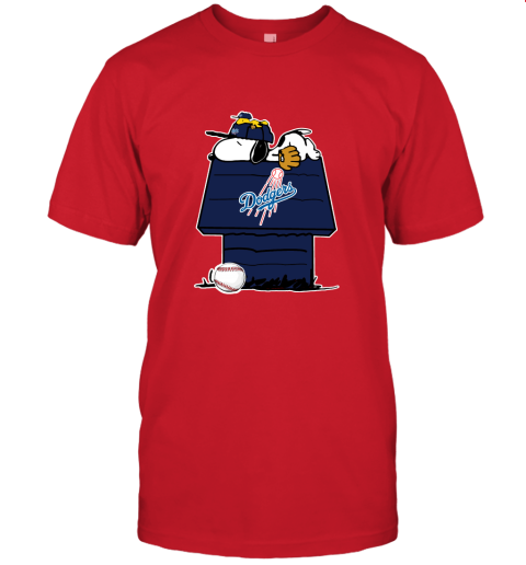 Dodgers Snoopy Baseball Jersey - Navy