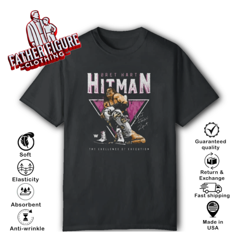 Bret Hart Sharpshooter Triangle Wht T-Shirt