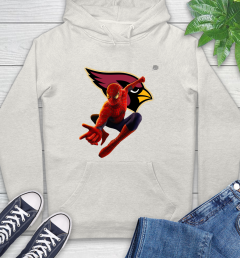 NFL Spider Man Avengers Endgame Football Arizona Cardinals Hoodie 12
