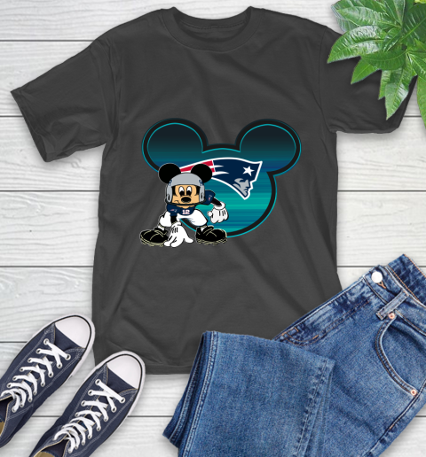 NFL New England Patriots Mickey Mouse Disney Football T Shirt T-Shirt 3 NFL New England Patriots Mickey Mouse Disney Football T Shirt T-Shirt - Image 3