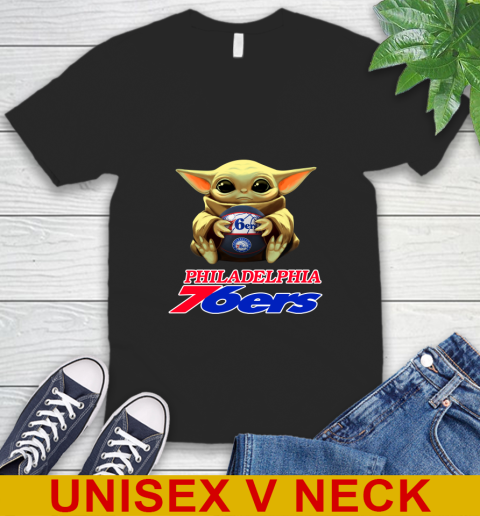 NBA Basketball Philadelphia 76ers Star Wars Baby Yoda Shirt 50