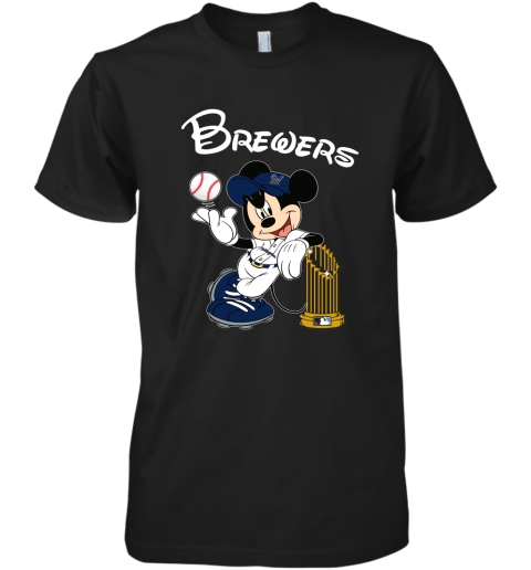 Milwaukee Brewers Mickey Taking The Trophy MLB 2019 Premium Men's T-Shirt