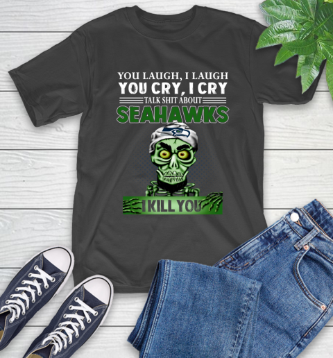 NFL Talk Shit About Seattle Seahawks I Kill You Achmed The Dead Terrorist Jeffrey Dunham Football T-Shirt