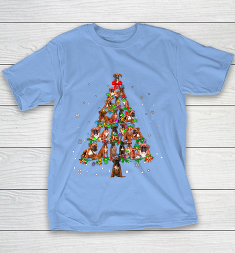 Boxer Christmas Tree Xmas Gift For Boxer Dog T-Shirt