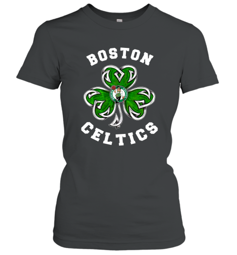 NBA Boston Celtics Three Leaf Clover St Patrick's Day Basketball Sports  Women's T-Shirt