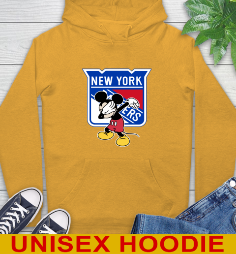 New York Rangers NHL Hockey Dabbing Mickey Disney Sports Hoodie 3