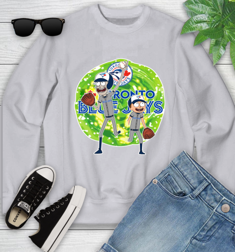 MLB Toronto Blue Jays Rick And Morty Baseball Sports Youth Sweatshirt 4