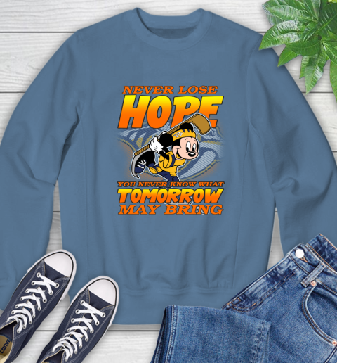 Nashville Predators NHL Hockey ootball Mickey Disney Never Lose Hope Sweatshirt 8