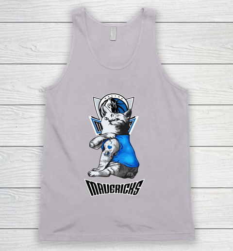 NBA Basketball My Cat Loves Dallas Mavericks Tank Top 3