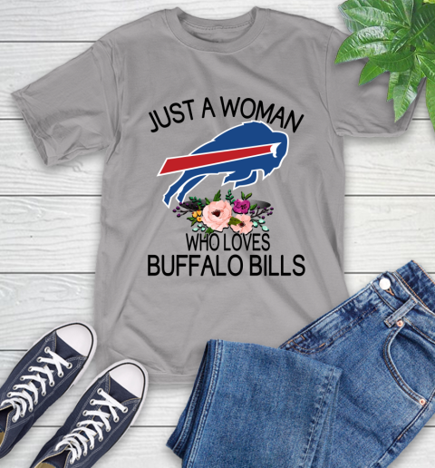 NFL Just A Woman Who Loves Buffalo Bills Football Sports T-Shirt 4