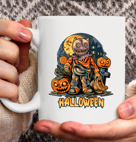 Pumpkin Cat Character for Halloween Ceramic Mug 11oz