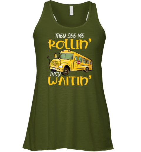 Funny School Bus Driver Shirt - They Waitin'