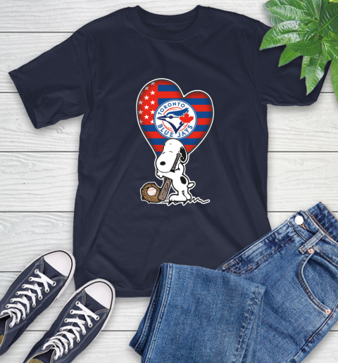 Toronto Blue Jays MLB Baseball The Peanuts Movie Adorable Snoopy T-Shirt 4