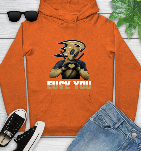 NHL Deadpool Love You Fuck You Hockey Sports Youth Hoodie 4