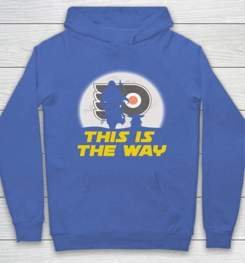 Philadelphia Flyers NHL Ice Hockey Star Wars Yoda And Mandalorian This Is The Way Hoodie 6