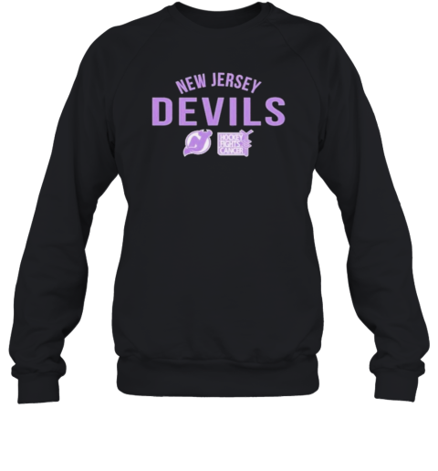 New Jersey Devils Richmond Resilient Hockey Fights Cancer Sweatshirt