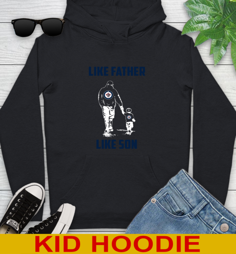 Winnipeg Jets NFL Football Like Father Like Son Sports Youth Hoodie