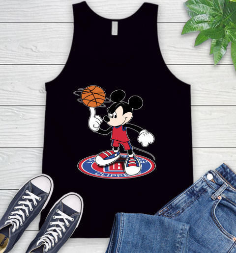 NBA Basketball LA Clippers Cheerful Mickey Disney Shirt Tank Top