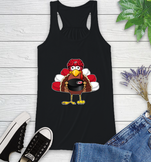 Carolina Hurricanes Turkey Thanksgiving Day Racerback Tank 2