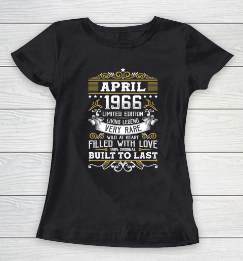 Father gift shirt Vintage April 1966 54 Years Old Shirt 54th Birthday Gifts T Shirt Women's T-Shirt