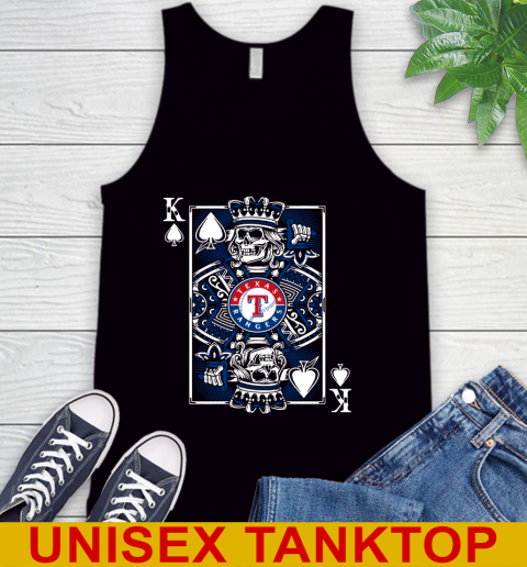 Texas Rangers MLB Baseball The King Of Spades Death Cards Shirt Tank Top
